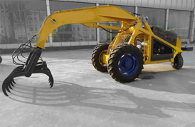 Máquina cargadora de caña de azúcar