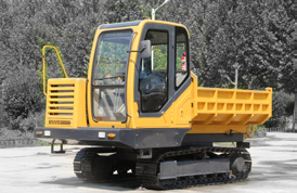 Dumper autovolquete sobre orugas